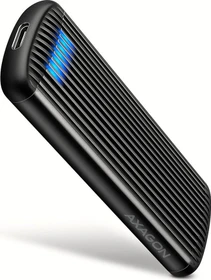 Axagon M.2 Festplattengehäuse, M.2 PCIe, Ribbed Box, USB-C 3.1