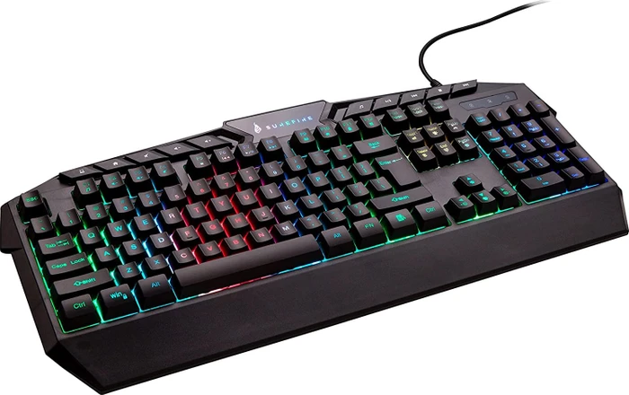 Verbatim SureFire KingPin RGB Gaming Keyboard, LEDs RGB, schwarz, USB, UK
