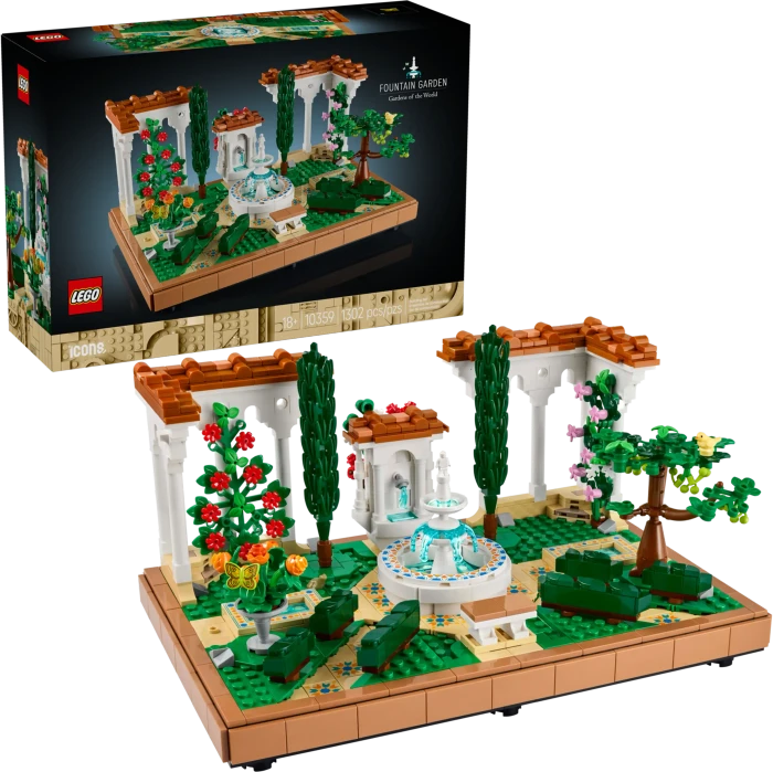 LEGO Icons - Springbrunnengarten