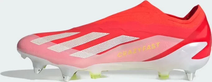 adidas X Crazyfast Elite Laceless SG solar red/cloud white/team solar yellow 2