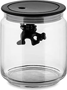 Alessi Gianni a little man holding on tight Aufbewahrungsbehälter 700ml schwarz
