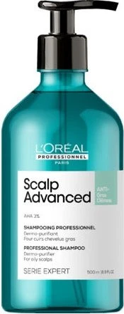 L'Oréal Expert Scalp Advanced Anti-Oiliness Dermo-Purifier Shampoo, 500ml