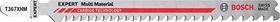 Bosch Professional EXPERT T367XHM Carbid Multi Material Stichsägeblatt, 132mm, 3 Stück
