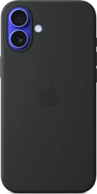 Apple Silikon Case mit MagSafe für iPhone 16 Plus schwarz