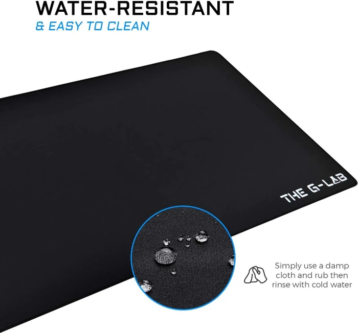 The G-Lab Pad Yttrium XXL Gaming Mauspad, schwarz/blau