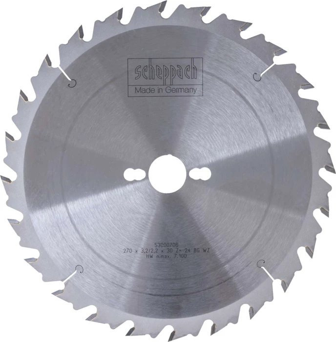 Scheppach HW Kreissägeblatt 24Z, 270x2.2x30mm, 1 Stück