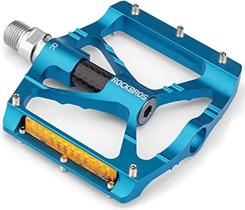Rockbros Aluminiumlegierung MTB Flat Plattformpedale blau