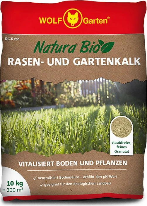 Wolf-Garten Natura Bio RG-K 200 Rasen-/Gartenkalk, 10kg