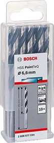 Bosch Professional HSS PointTeQ Spiralbohrer, 6.6x63x101mm, 10 Stück