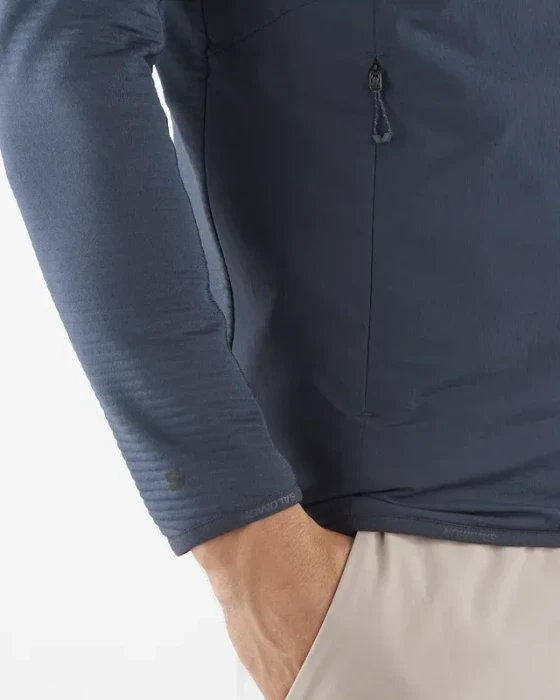 Salomon Essential Lightwarm Hybrid Funktionsjacke blue nights (Herren)