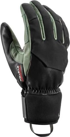 Leki Hevon 3D Skihandschuhe black/dusty green