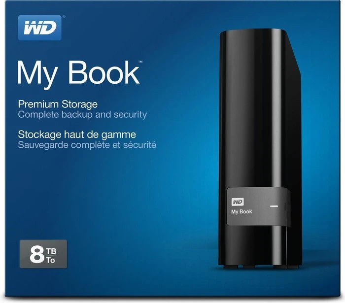 Western Digital WD My Book, 8TB, USB 3.0 Micro-B