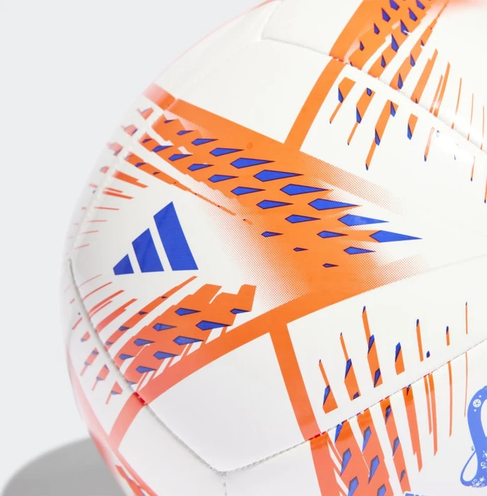 adidas Al Rihla FIFA WM 2022 Club Fußball white/solar red/pantone