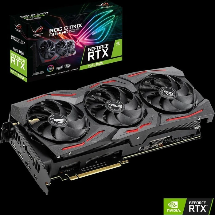 ASUS ROG Strix GeForce RTX 2070 SUPER Advanced, ROG-STRIX-RTX2070S-A8G-GAMING, 8GB GDDR6, 2x HDMI, USB-C, 2x DP