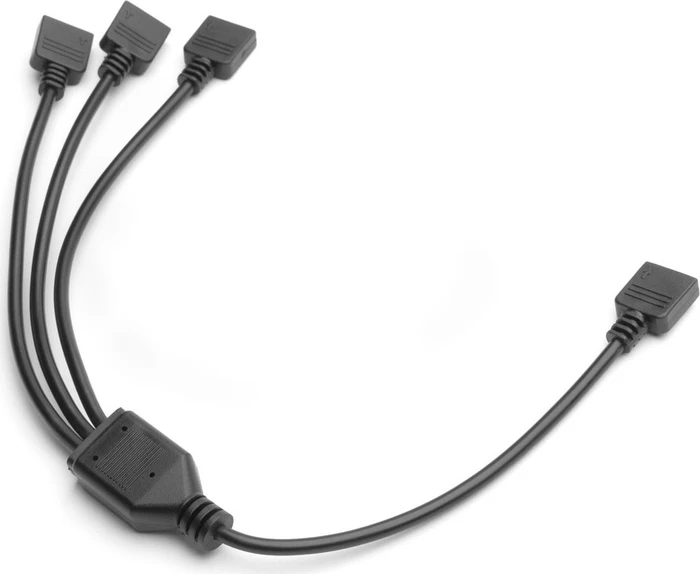 EK Water Blocks EK-D-RGB 3-Way Splitter Kabel, 5V, 3-Pin, 3-fach, 30cm, schwarz