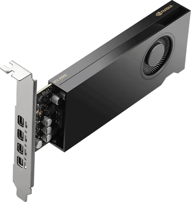 PNY RTX 2000E Ada Generation (Power Limited), 16GB GDDR6, 4x mDP