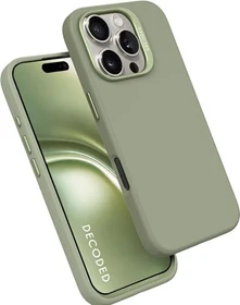 Decoded AntiMicrobial Silicone Back Cover für Apple iPhone 16 Pro Jade Green