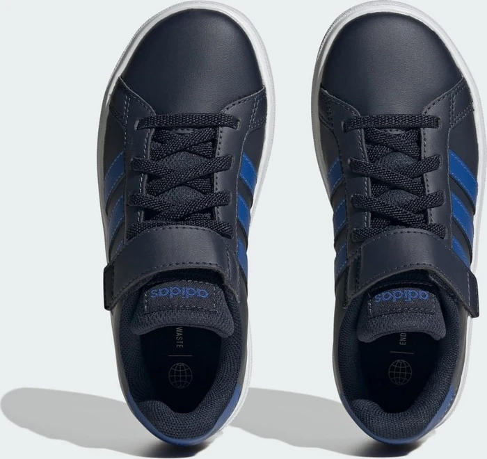adidas Grand Court Court Elastic Lace and Top Strap legend ink/royal blue/cloud white (Junior)