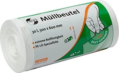 Deiss First Plus Müllbeutel 30l, 50 Stück