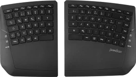 Perixx Periboard-624B Wireless Ergonomic Split Keyboard, TKL, schwarz, DE (12309)
