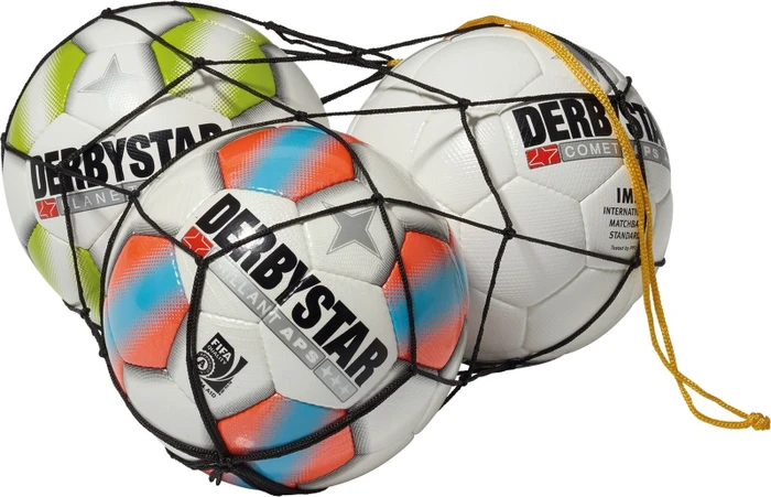 Derbystar 5 Bälle Ballnetz schwarz