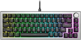 Cooler Master CK720, LEDs RGB, hot-swap, schwarz/grau, Kailh Box V2 WHITE, USB, US