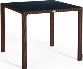 Lechuza Esstisch HPL klein 90x90cm mokka