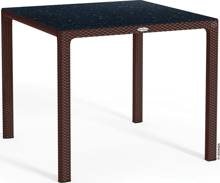 Lechuza Esstisch HPL klein 90x90cm mokka