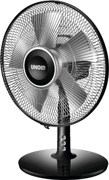 Unold 86817 Silverline Tischventilator black
