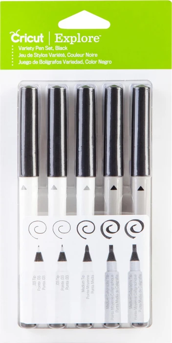 Cricut Multi-Stiftsatz schwarz, 5er-Pack (2002948)
