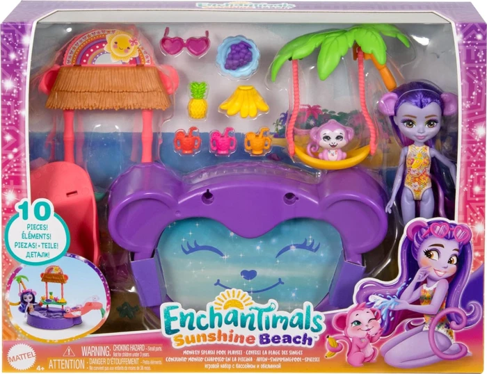 Mattel Enchantimals - Sunshine Beach Affen Swimmingpool Spielset