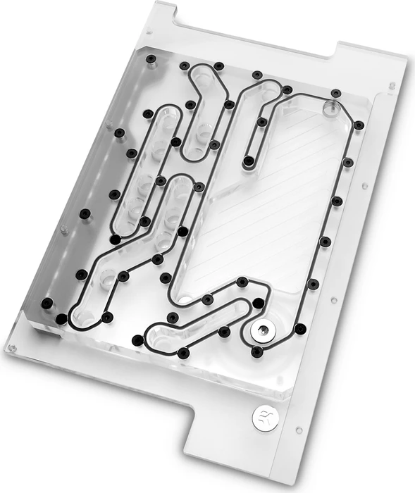 EK Water Blocks Quantum Line EK-Quantum Reflection PC-O11D Mini D5 PWM D-RGB, Verteilerplatte mit Pumpe, Acryl