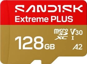 SanDisk Extreme PLUS R250/W120 128GB Kit, UHS-I, A2, Class 10