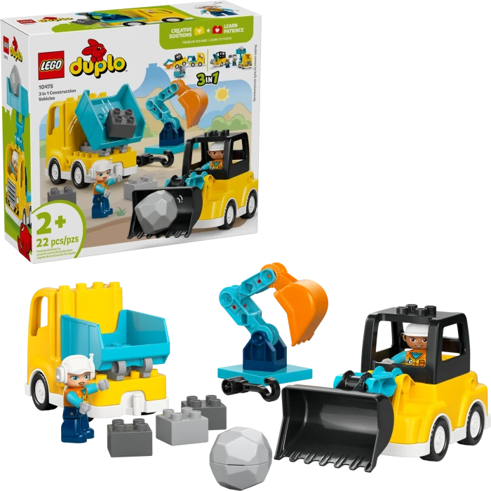 LEGO DUPLO - Baufahrzeuge 3-in-1-Set