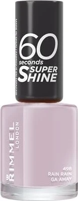 Rimmel 60 Seconds Super Shine Nagellack 498 Rain Rain Go Away, 8ml