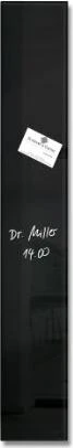 Sigel Artverum Glas-Magnetboard, schwarz, 12x78cm
