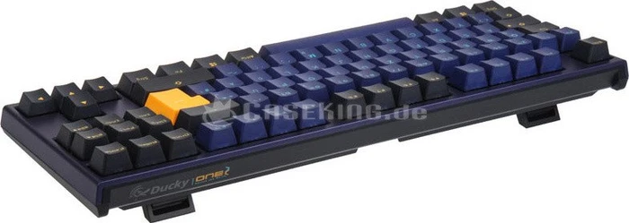 Ducky One 2 TKL PBT blau, Horizon, MX BLACK, USB, DE