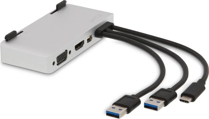 LMP USB-C Attach Dock Pro, Space Gray, 1x USB-C 3.0 [Stecker], 2x USB-A 3.0 [Stecker]