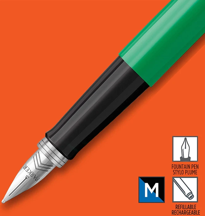 Parker Jotter Originals grün, rechte Hand, mittel