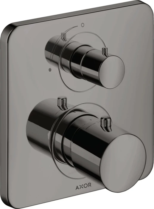 Hansgrohe Axor Citterio M Thermostat mit Absperrventil polished black chrome