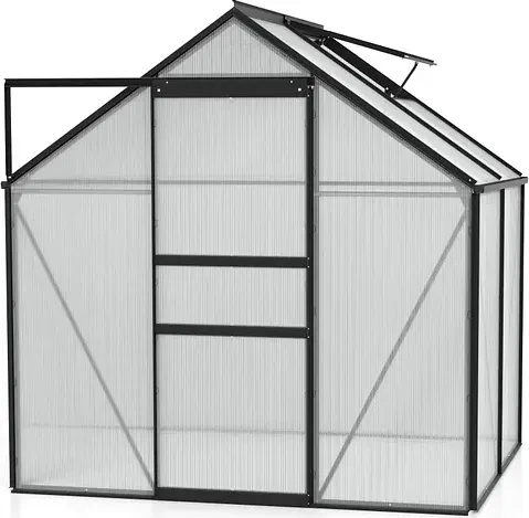 Vitavia Calypso 3000 HKP 4mm Gewächshaus grau