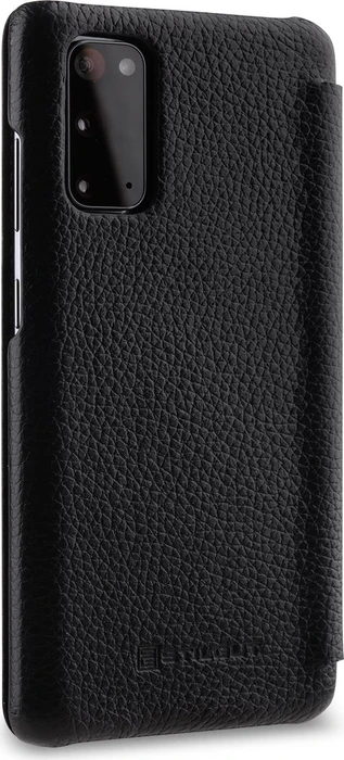 Stilgut Book Type Leather Case für Samsung Galaxy S20 schwarz