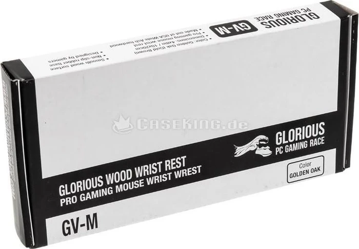 Glorious Holz Maus-Handballenauflage, schwarz/braun