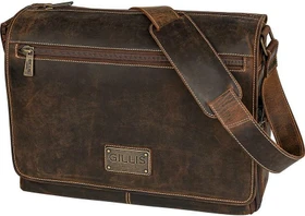 Dörr Gillis Trafalgar Leder Vintage Umhängetasche braun