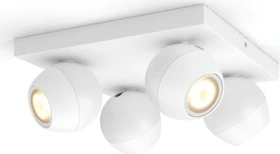 Philips Hue White Ambiance Buckram 4-flammig weiß