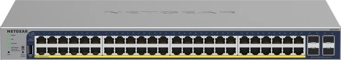 Netgear ProSAFE GS700 Rackmount Gigabit Smart Switch, 48x RJ-45, 4x SFP, 380W PoE+