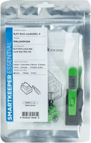 SmartKeeper RJ-11 Portblocker, Essential Mini, MNL04, inkl. Mini Port Lock Key, grün, 4er-Pack