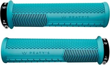 Peaty's Monarch Knurl 130mm Griffe Thin türkis