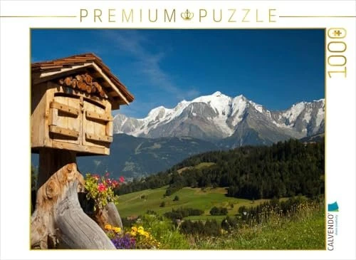 Calvendo Blick vom Dorf Cordon auf das Mont-Blanc-Massiv