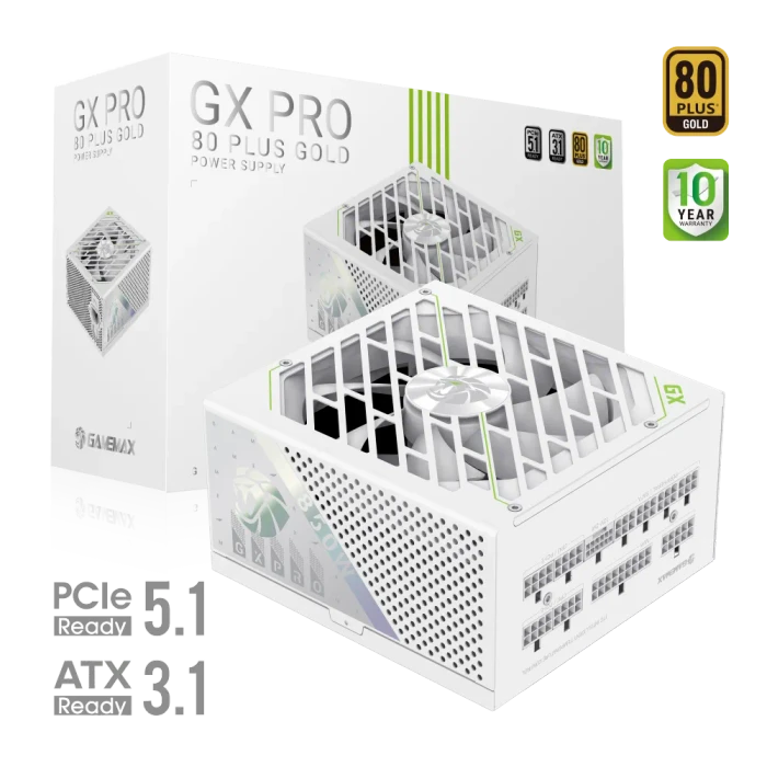 GameMax GX Pro Gold 850G WH weiß 850W, ATX 3.1